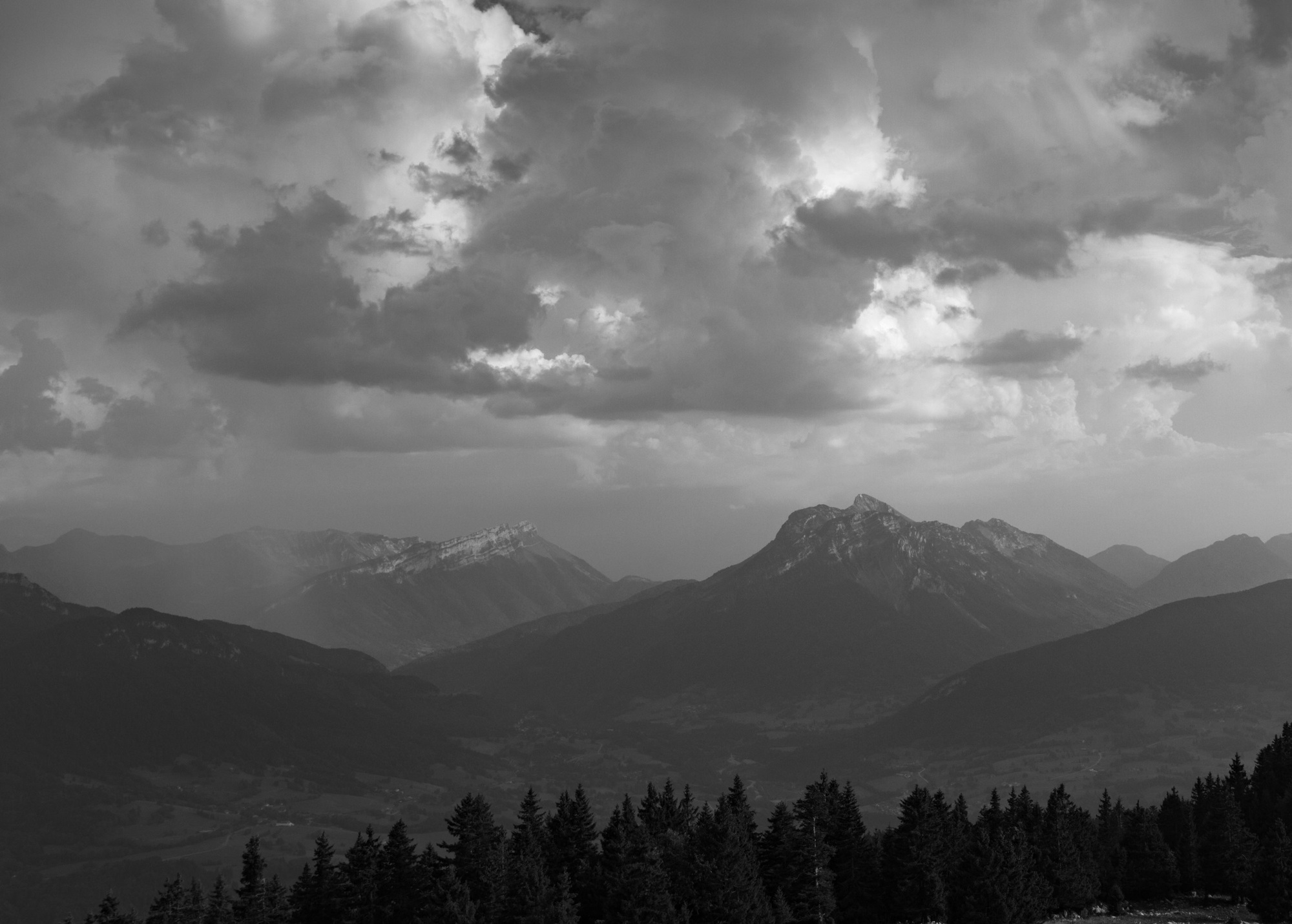 Point de vue du Semnoz, Bauges, Alpes